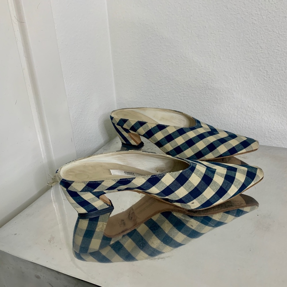 Gingham mules by Miista